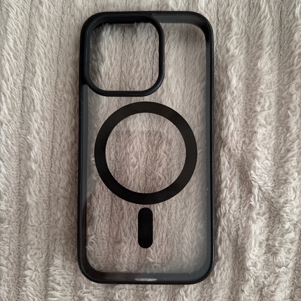 Transparent Black Phone Case